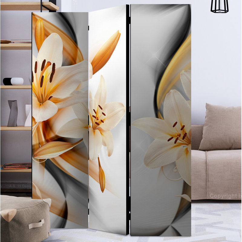 Delphia 172cm H Folding Room Divider, 3