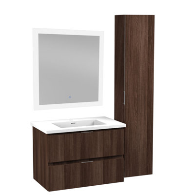 Ensemble de meuble-lavabo simple 30 po avec miroir Conques