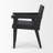 Black Leather Dining Side Chair