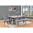 1Pc Bench Dining Room Velvet Fabric Upholstery Kitchen Dining Wooden Furniture