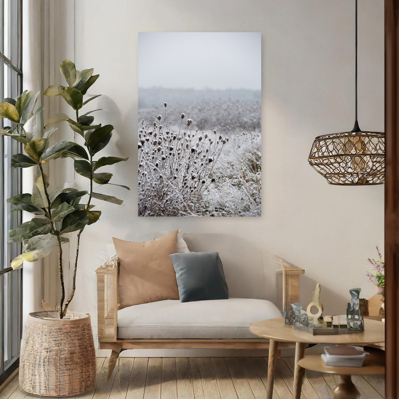 Art contemporain, paysage paisible, paisible et serein, H 48 po x l 32 po