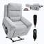 Fauteuil inclinable à double moteur à position infinie jusqu'à 350 LBS Leatherair-319428544