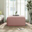 Repose-pieds, canapé modulaire carré de 30,5 po pour salon | Rose | Velours côtelé-362558936