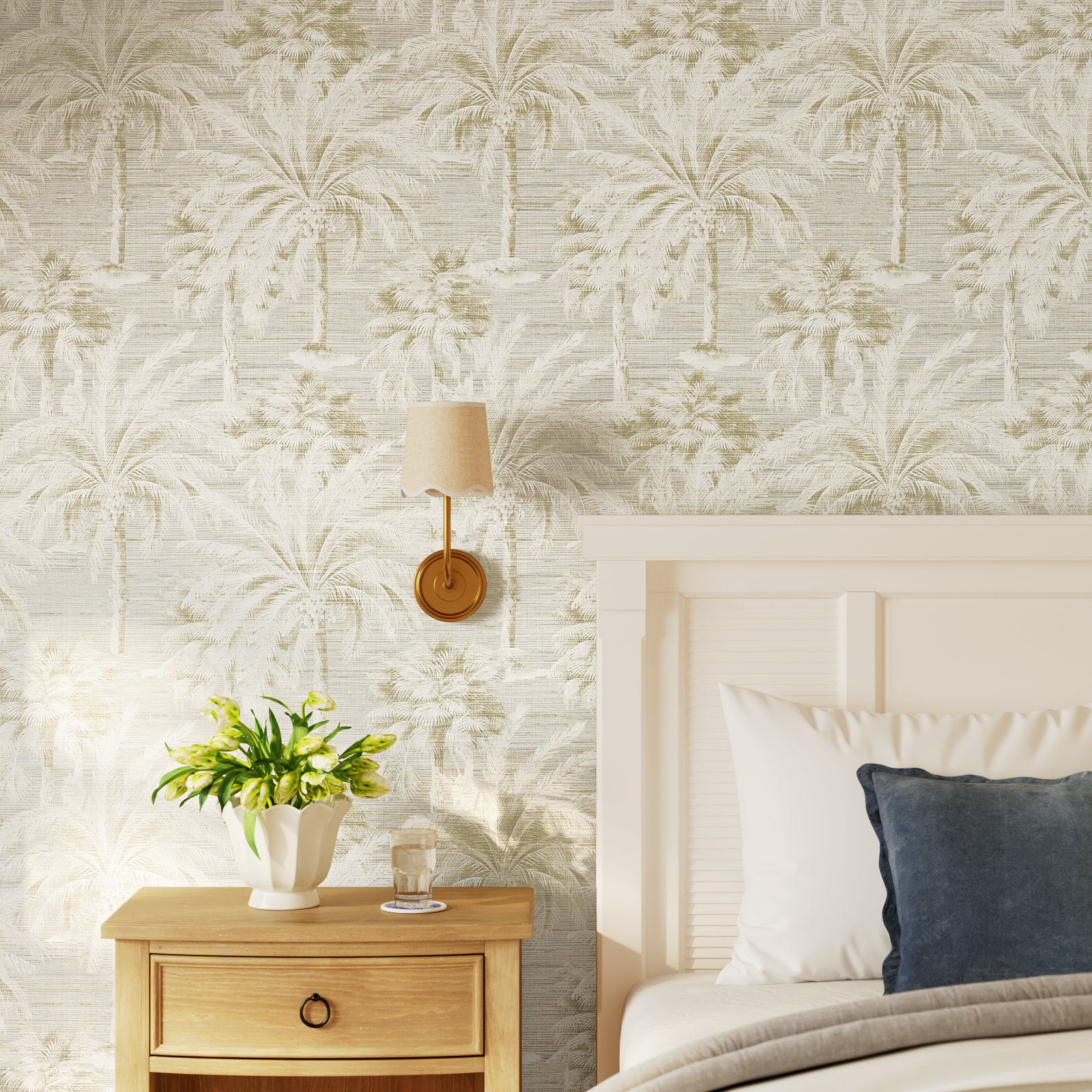 Paonia Wallpaper Roll, Sand
