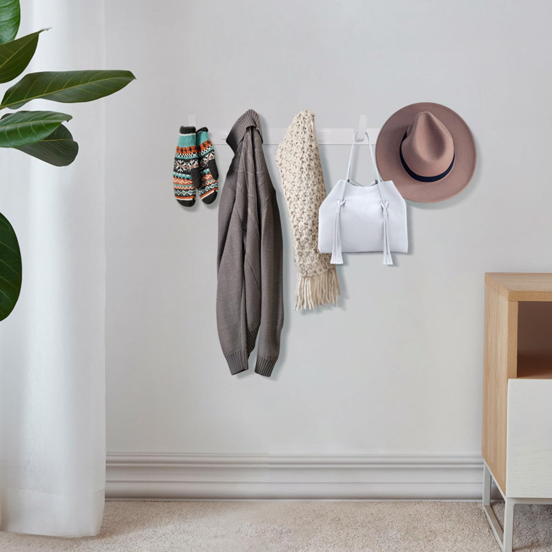 Beeram Metal Wall 10 - Hook Wall Mounted Coat Rack