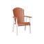Berlin Gardens Comfo Back Regular Top With White Base Dining Chair-1354354216