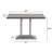 48"L x 30"W Solid Wood Tabletop w/ 27" x 15" Two-Column Dining Height Table Base-2051811145-2051811150
