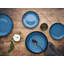Nordic Fjord blue, 18 Piece Dinnerware Set, Service for 6