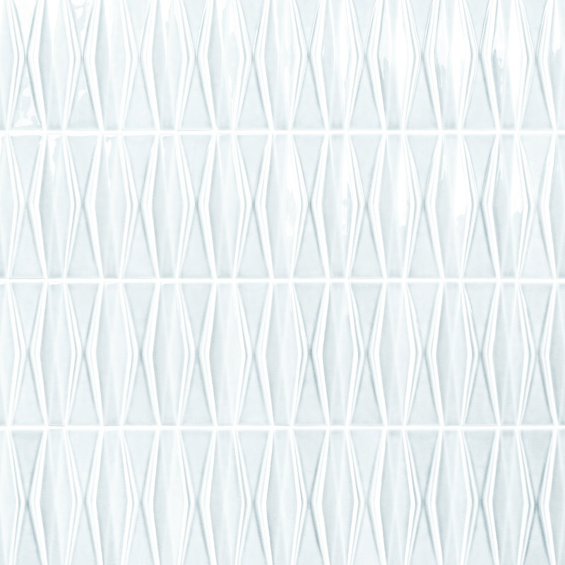 Carreau de mosaïque en verre 13 po x 16 po Divine Harlequin (1,39 pieds carrés / feuille), Bleu clair