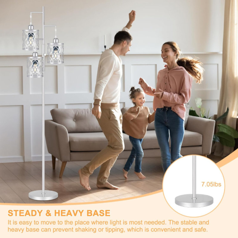 DIMMABLE INDUSTRIAL STANDING FLOOR LAMP