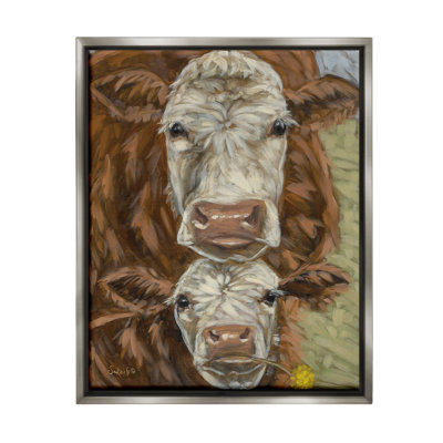 "Cadre de bœuf flottant" par Sara G. Designs sur toile