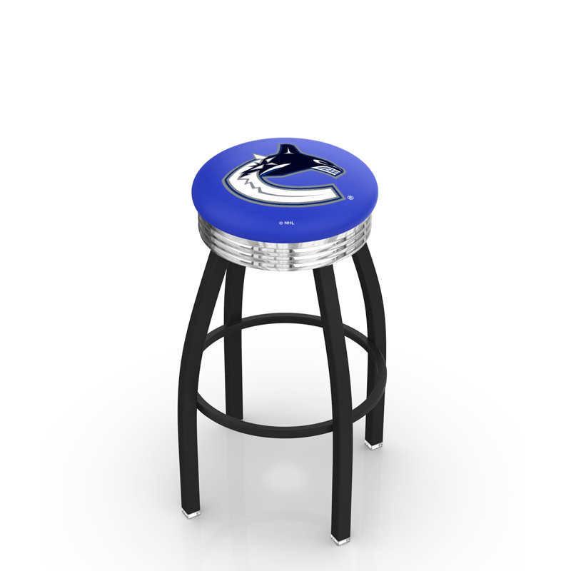 Tabouret tournant 30" avec coussin nhl, Canucks de Vancouver, Tabouret de comptoir (siège d'une hauteur de 25 p