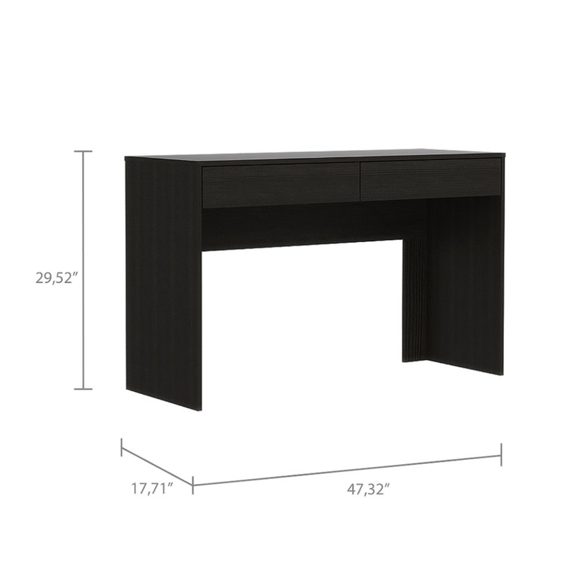 Rectangle l 17,7 po, Noir