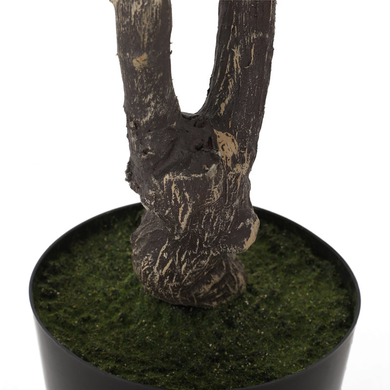 ARTIFICIAL DISC LEAF TREE, 70.9" H x 35.4" W x 35.4" D