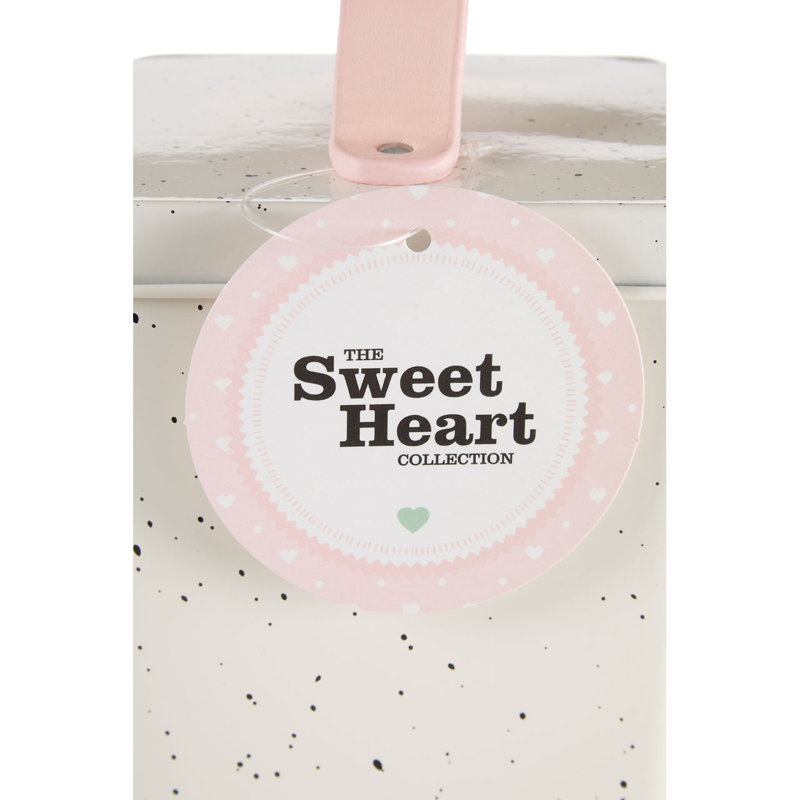 Carino Metal Jar, 16cm H x 11cm W x 11cm D