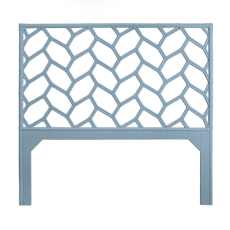 Tête de lit Silas, Bleu piscine, Grand