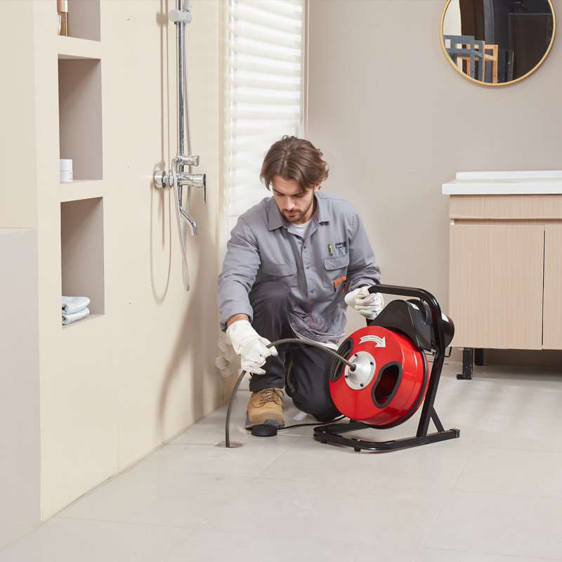 Drain Cleaner Machine 50FT x 1 / 2inch