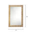 Relief Flat Mango Wood Mirror