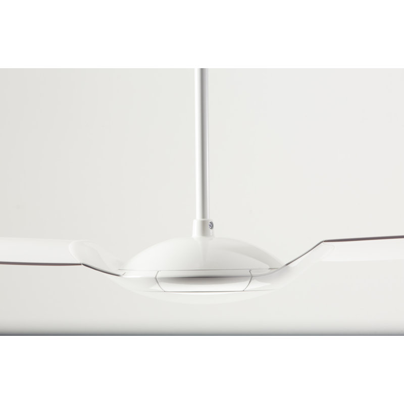 IC Air Downrod Ceiling Fan, Wall Control, White, Gloss White
