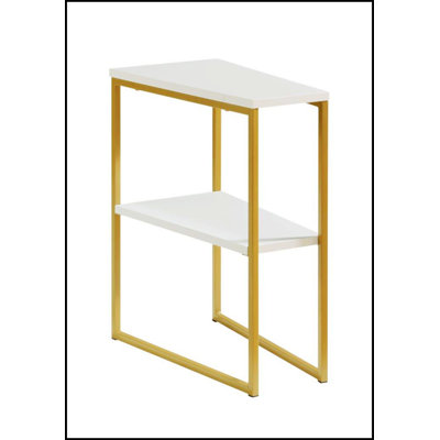 Wedge Shape Chairside Table