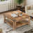 Zara Square Coffee Table With 2-tier Storage Shelves-1875856561