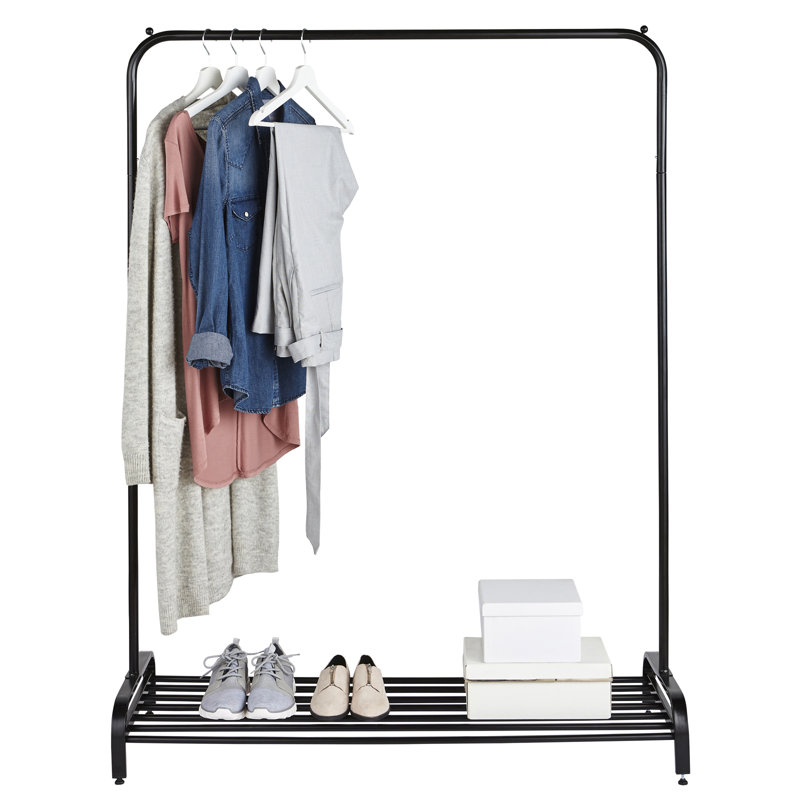 Bouffard 120cm Wide Clothes Rack, Black