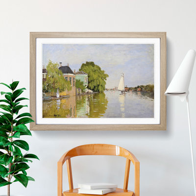 Houses on the Achterzaan by Claude Monet - Picture Frame Painting
