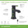Oak Single-Hole Single-Handle Bathroom Faucet with Push Pop Drain