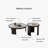 Simple rock plate round coffee table