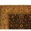 Hand Knotted Wool Oriental Area Rug in Black And Gold