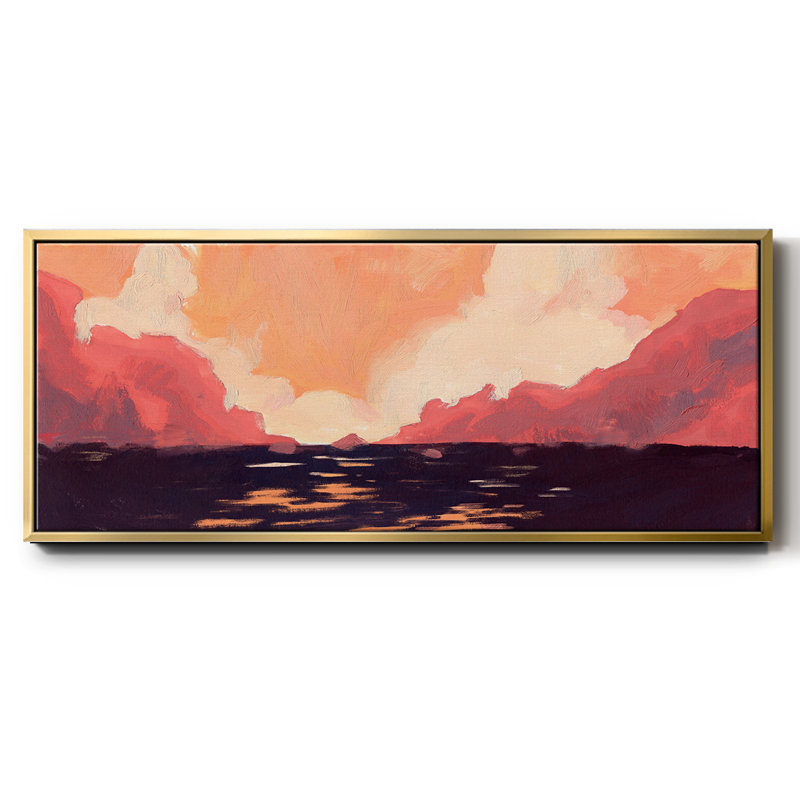 «Pink Rock Coast II», toile encadrée, H 20 po x l 50 po