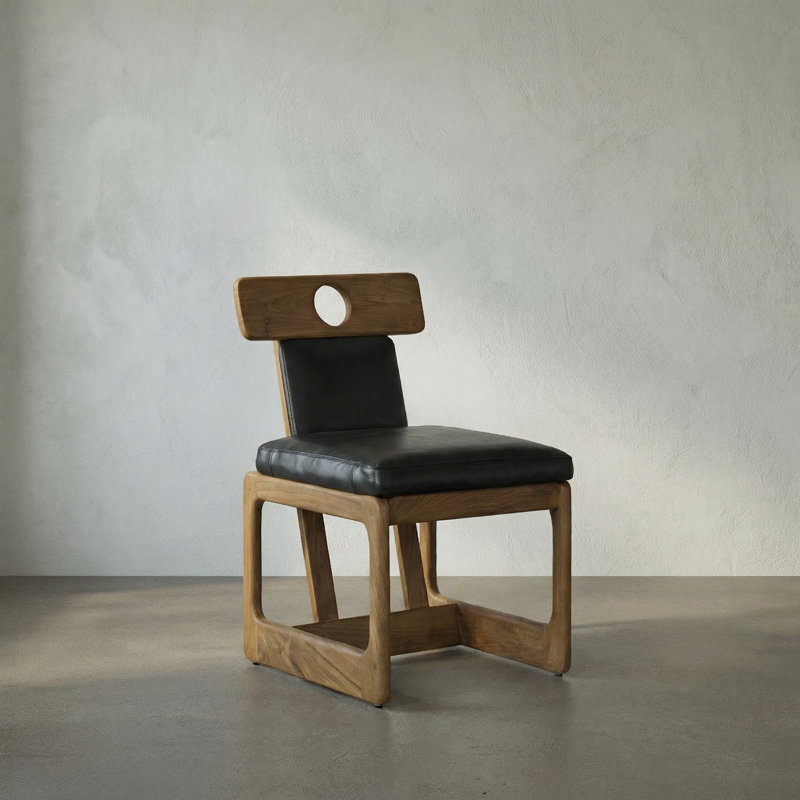 Buraco Leather Dining Chair