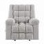 Fauteuil inclinable traditionnel berçant en tissu en chenille de 41 po avec inclinaison douce Gabriel-593081597
