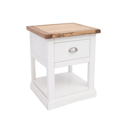 Esquivel 45cm W Solid + Manufactured Wood Bedside Table