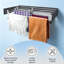 Aluminium, Stainless Steel Wall-Mounted Drying Rack