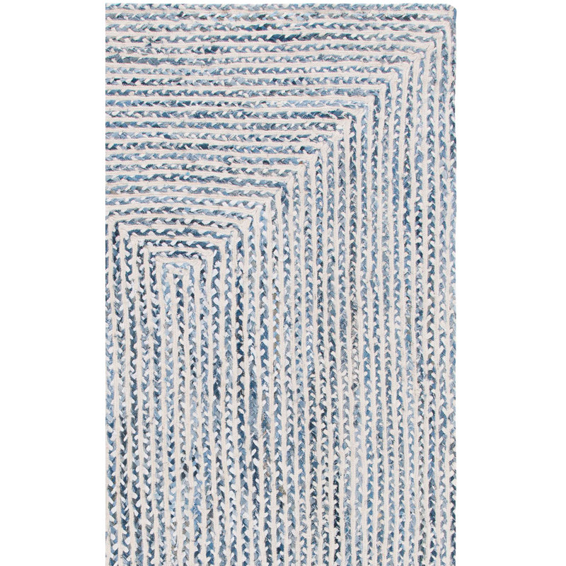 Tapis en coton tressé à la main, Rectangle 10 pi x 14 pi