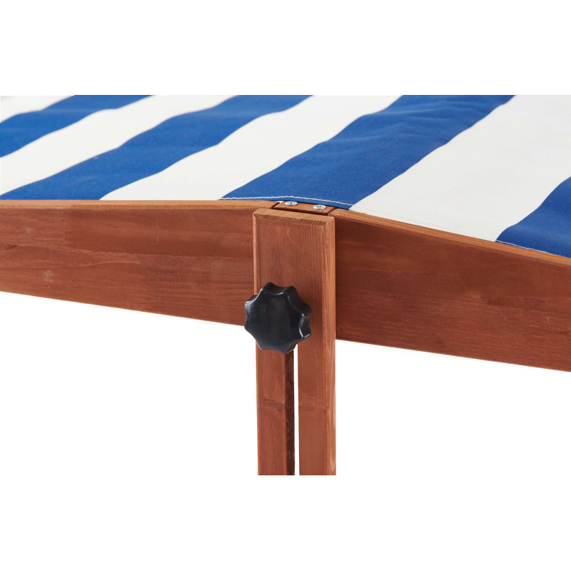 Grand bac à sable en bois avec couvercle et auvent réglable pour les enfants, bac à sable extérieur en cèdre de 46 po pour jouer dans la cour