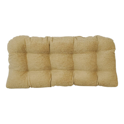 Coussin de 42 po x 19 po à dossier arrondi en chenille jacquard