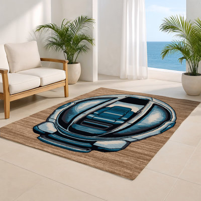 Tapis intérieur et extérieur gris Transport