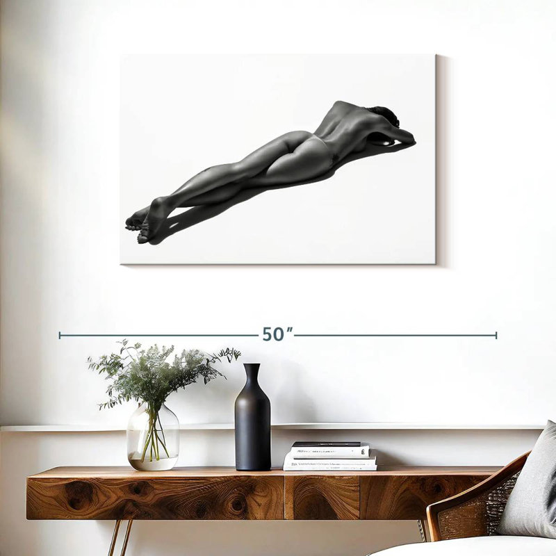 Noir Sunbathing Model, 24" H x 36" W
