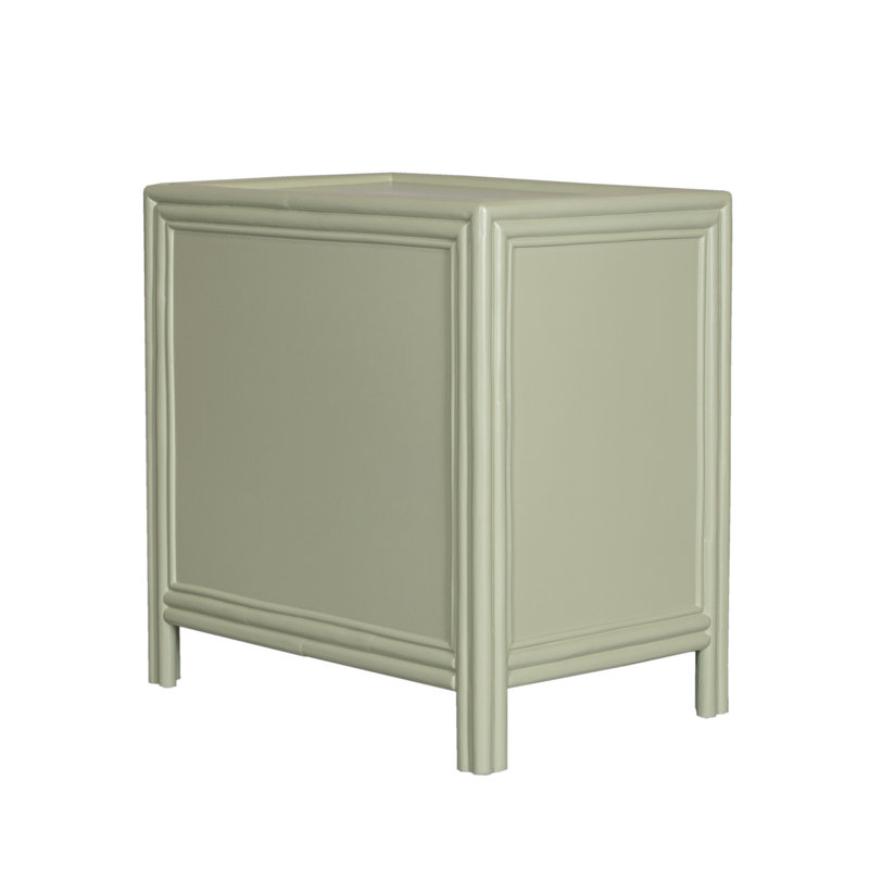 Clara Collection 1 - Drawer Nightstand, Light Green