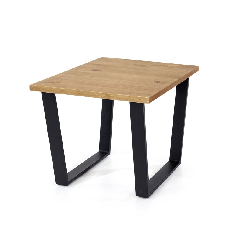 Caitlynne Industrial Design Wooden Side Table