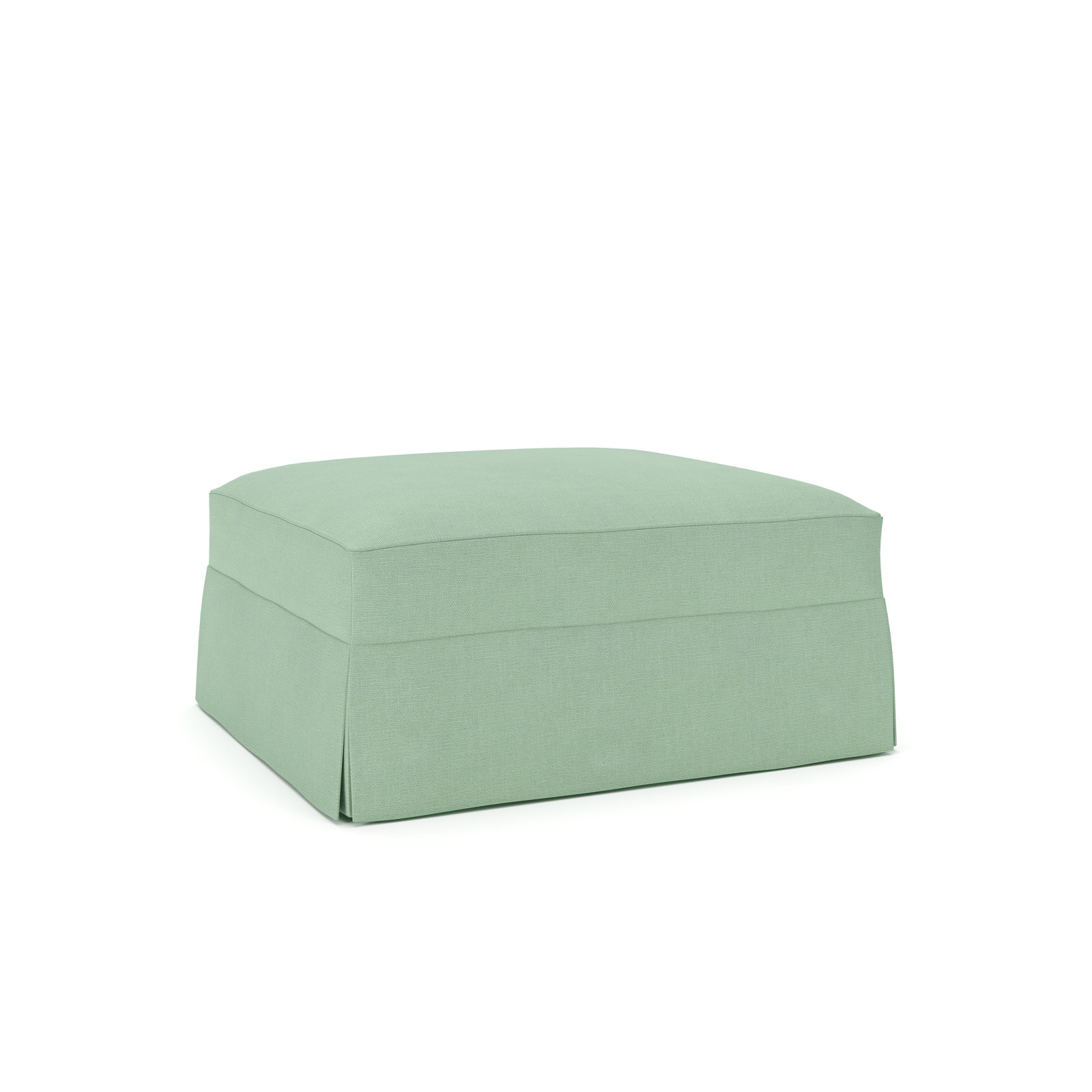 Lucia Upholstered Ottoman, Bayou Spray Canvas
