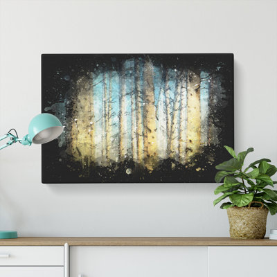 Sunlight Upon The Trees - Wrapped Canvas Print