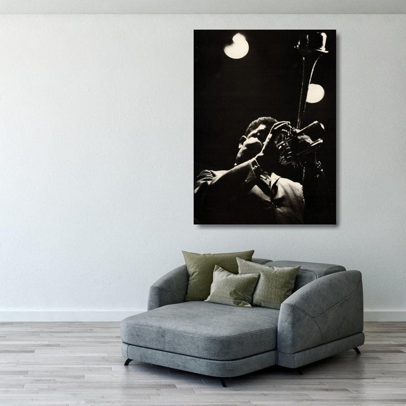 Dizzy Gillespie, 38" H x 28" W