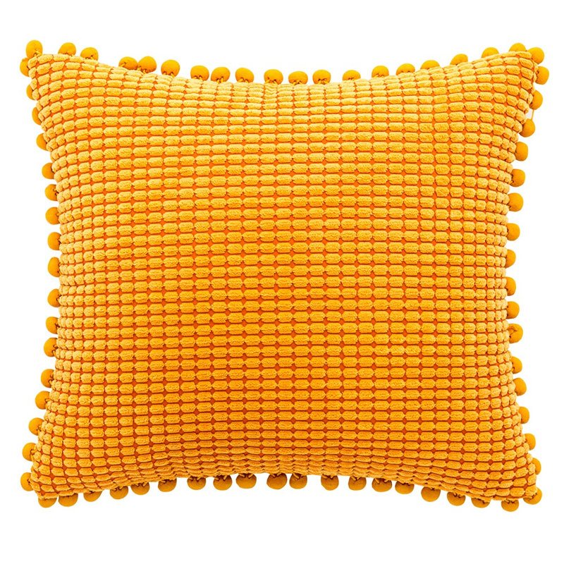 Housse de coussin Buda, Jaune, Housse de coussin et insert