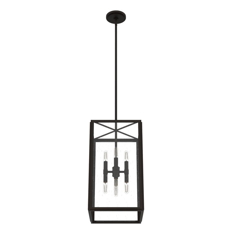 Felippe 8 - Light Lantern Rectangle Pendant, Onyx Bengal