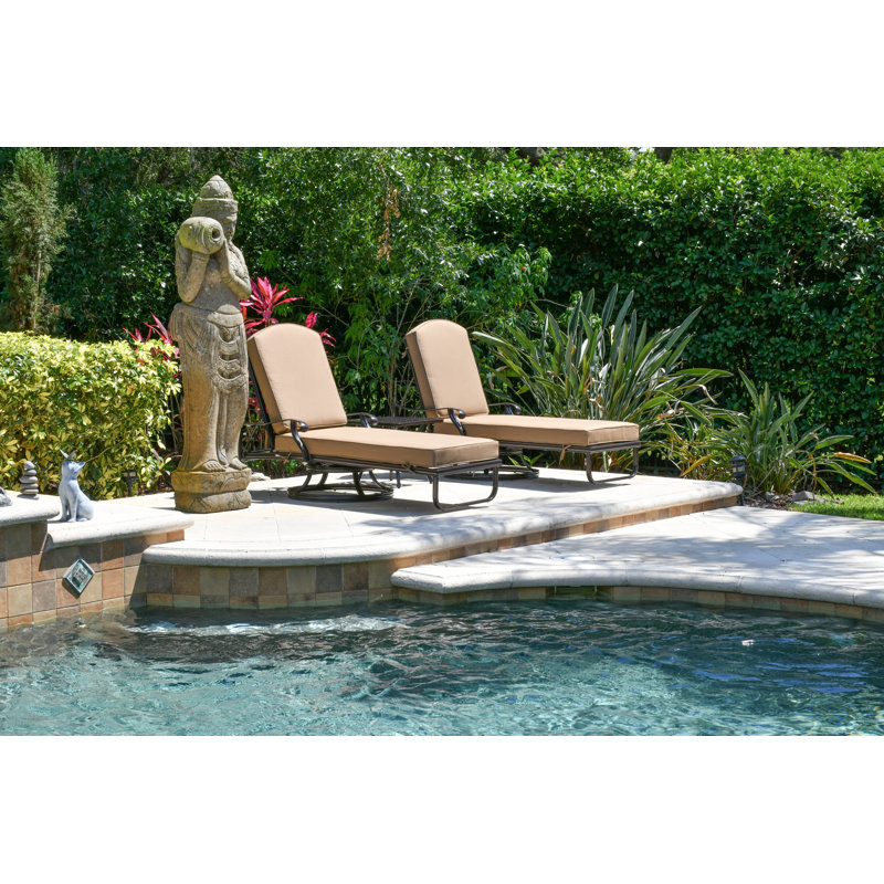 Ensemble de 3 chaises longues pivotantes Tamaron