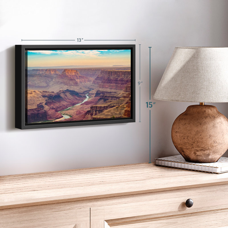 Impression sur toile Colorado River Sunrise, H 9 po x l 13 po
