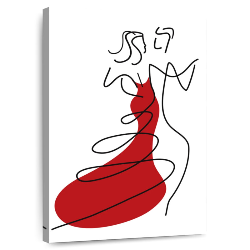 Danseurs de salon abstraits Enn, H 24 po x l 16 po